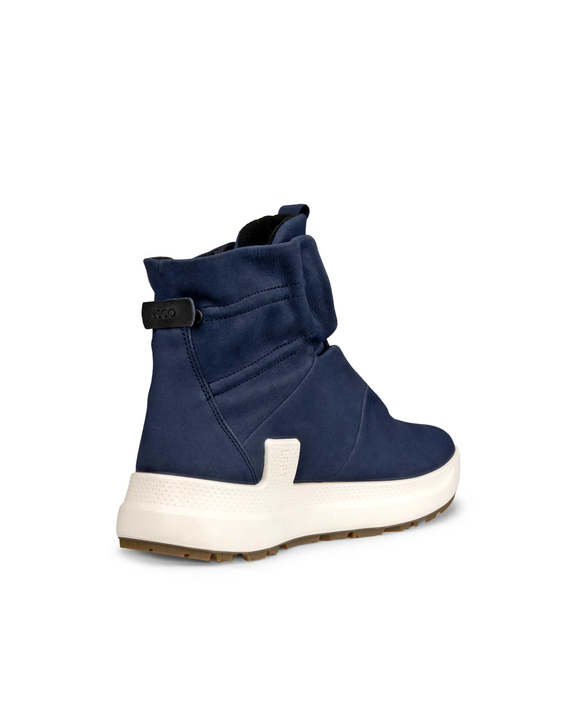 Botas de montaña de caña media de nobuk Gore-Tex ECCO® Solice para mujer - Azul - Back