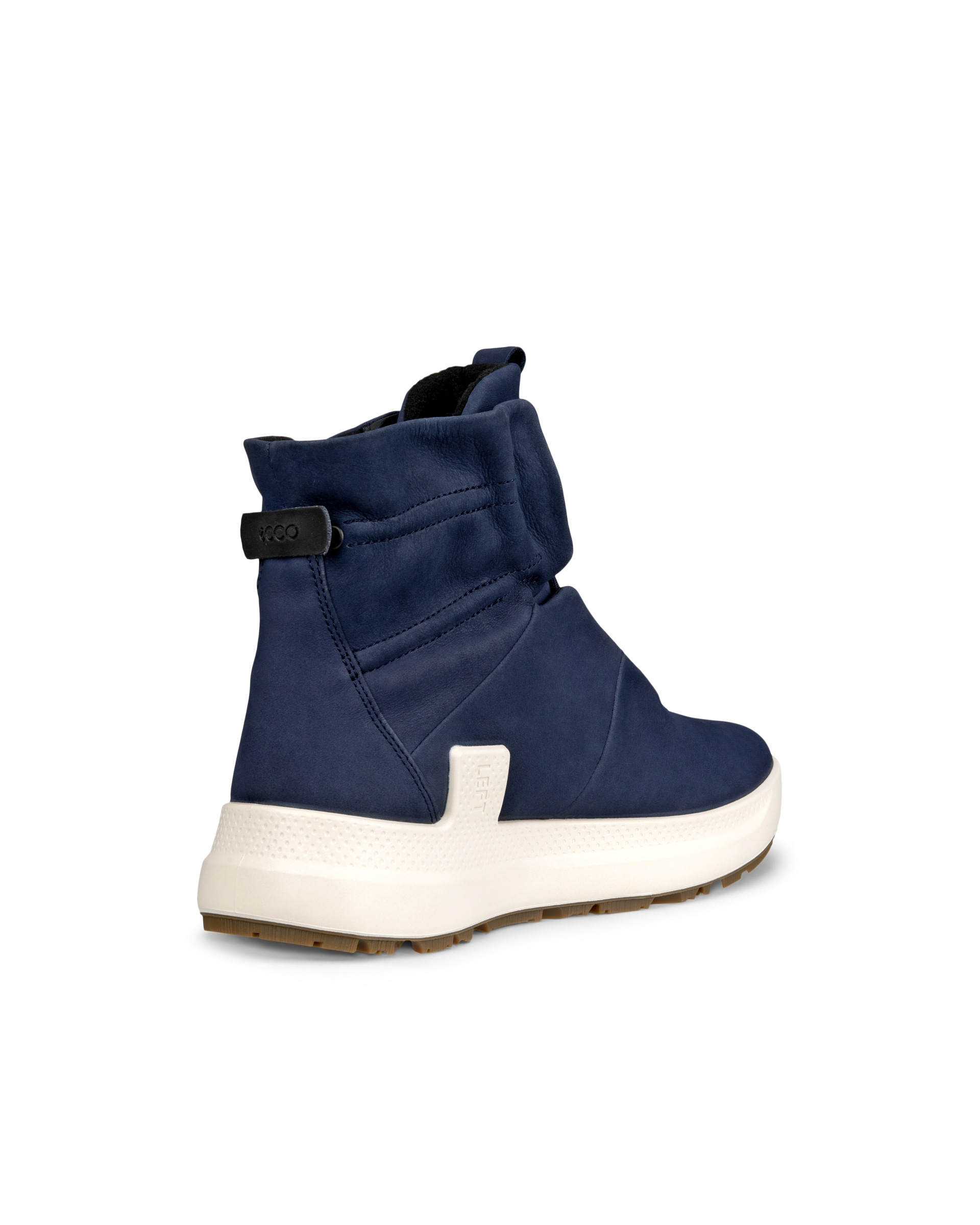 Botas de montaña de caña media de nobuk Gore-Tex ECCO® Solice para mujer - Azul - Back
