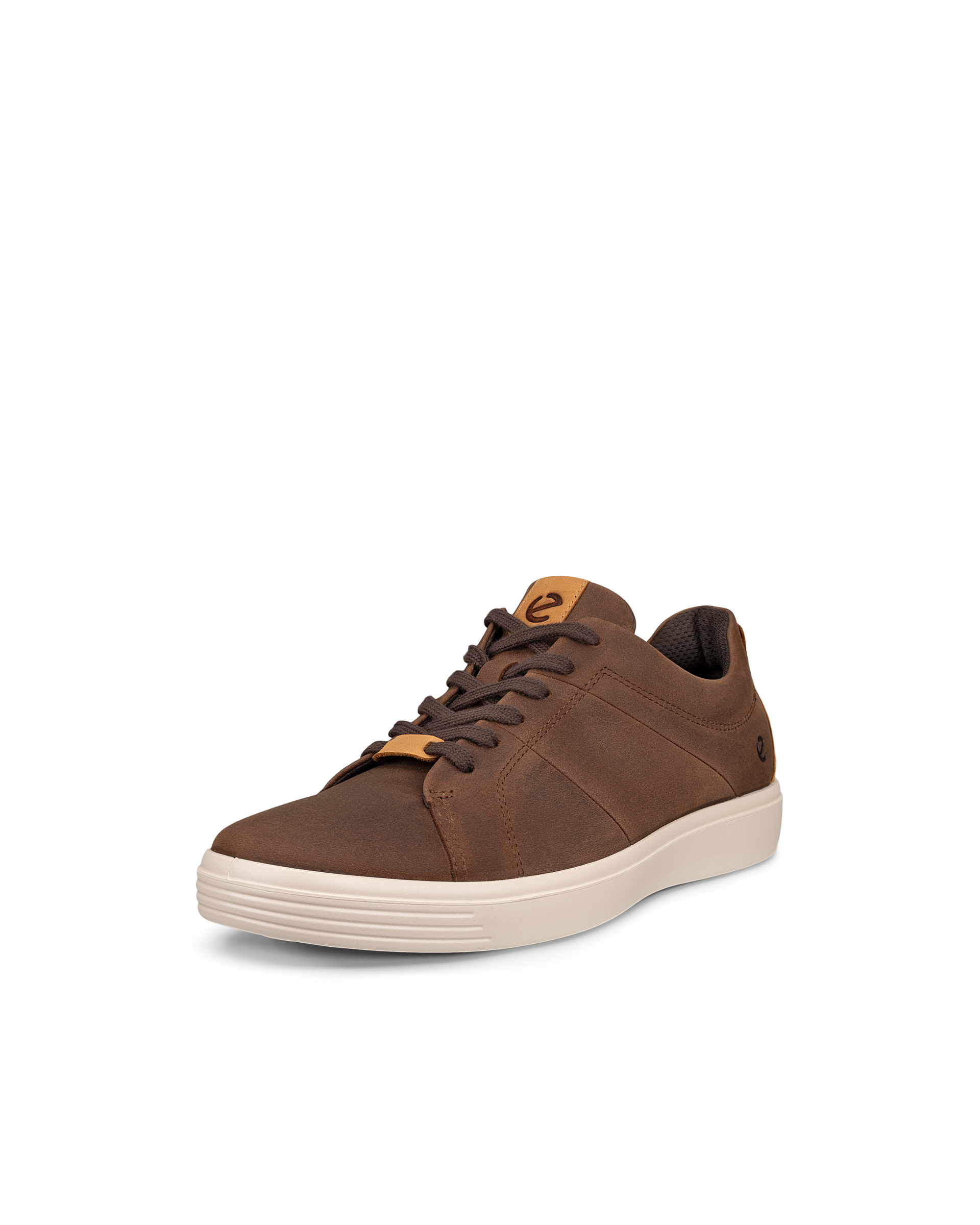 Men's ECCO® Soft Classic Nubuck Sneaker - Brown - Main