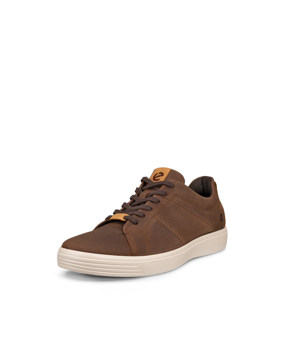 Men's ECCO® Soft Classic Nubuck Sneaker - Brown - Main