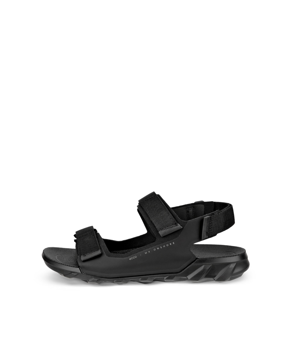 Men's ECCO® MX Onshore Textile Two Strap Sandal - Black - Outside