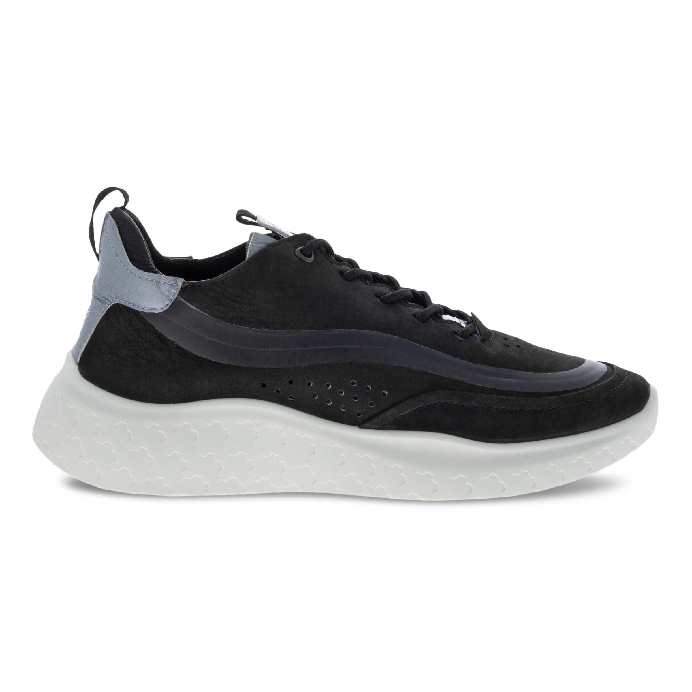 ECCO Therap ウィメンズ ヌバックスニーカー - 黒 - Outside