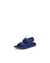 Kids' ECCO® Cozmo Nubuck Two Strap Sandal - Blue - Main