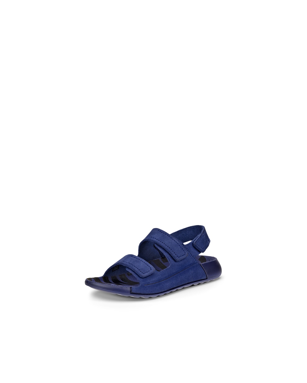 Kids' ECCO® Cozmo Nubuck Two Strap Sandal - Blue - Main