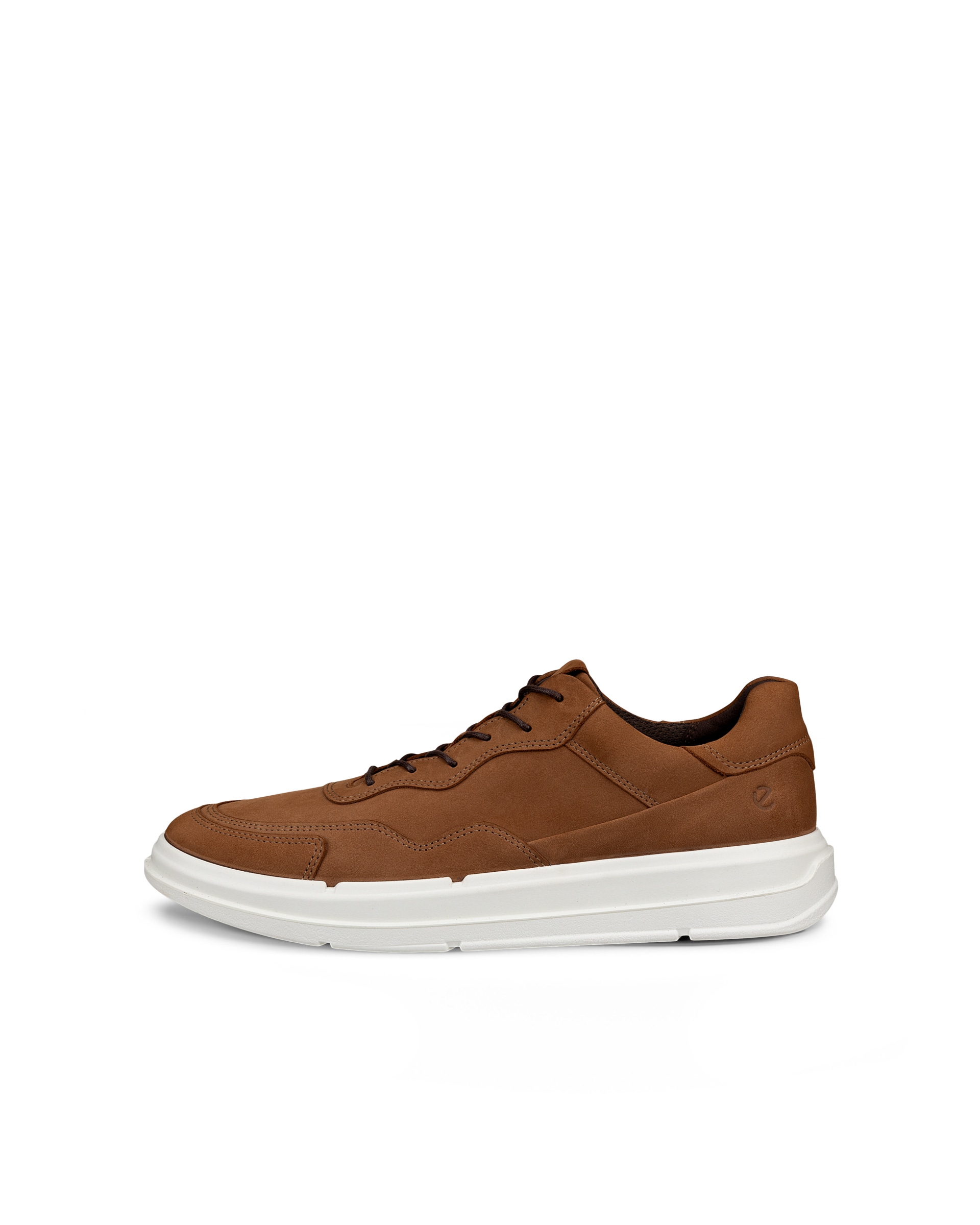 Men's ECCO® Day Nubuck Sneaker - Brown - Outside