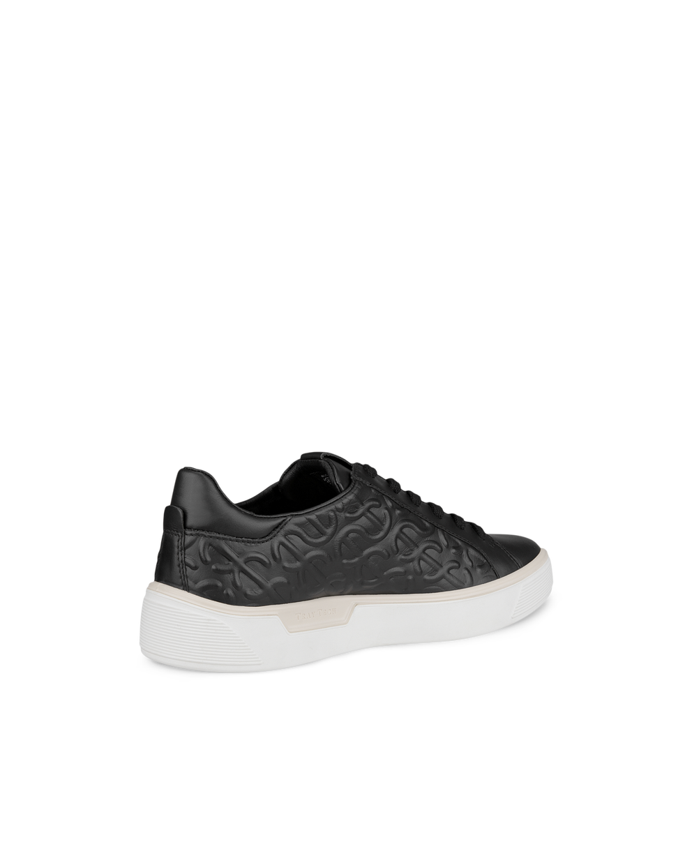 Women's ECCO® Street Tray Leather Sneaker - Black - Back