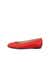 Women's ECCO® Margot Leather Ballerina - Red - Outside