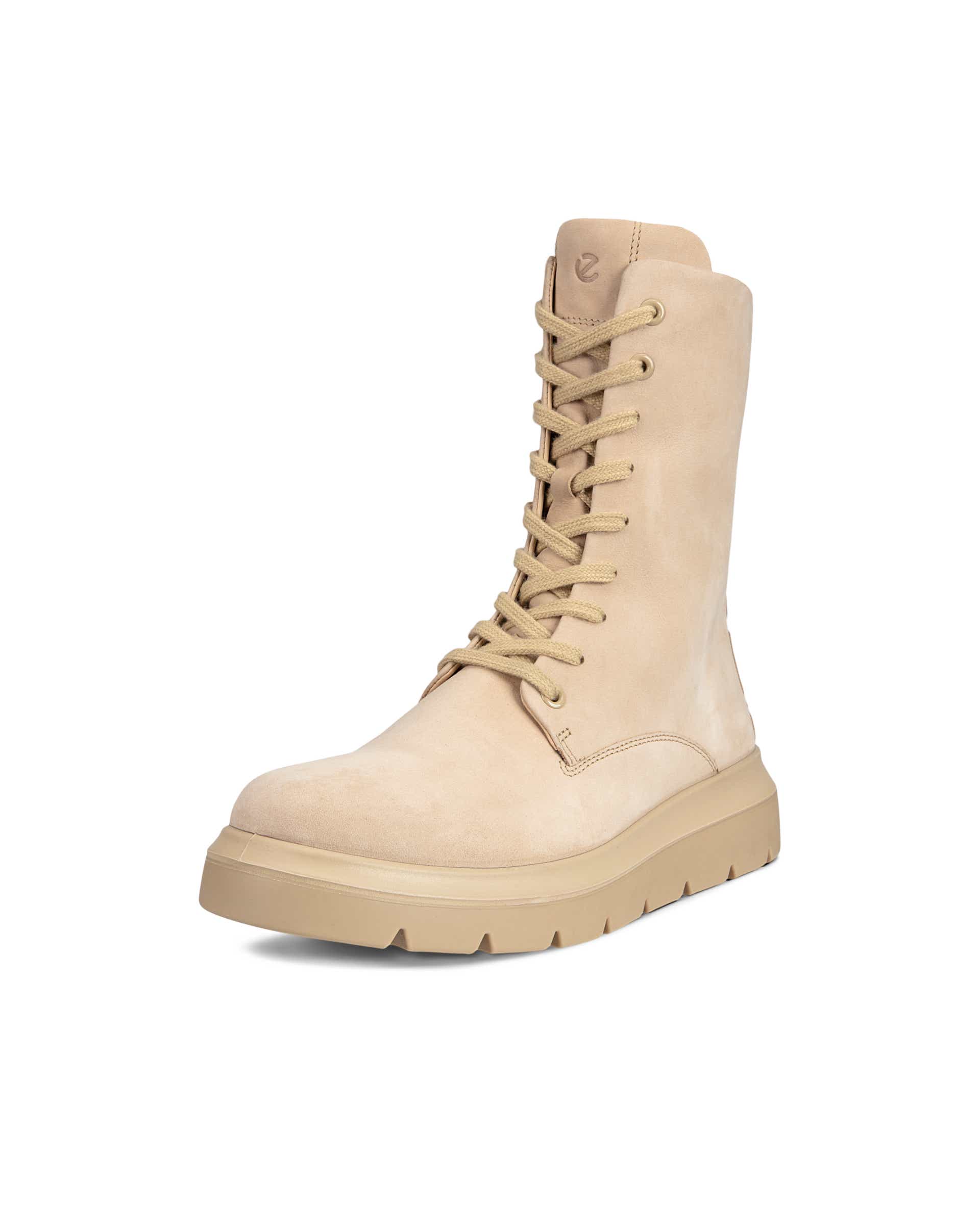 Botas de piel con cordones ECCO® Nouvelle para mujer - Beige - Main