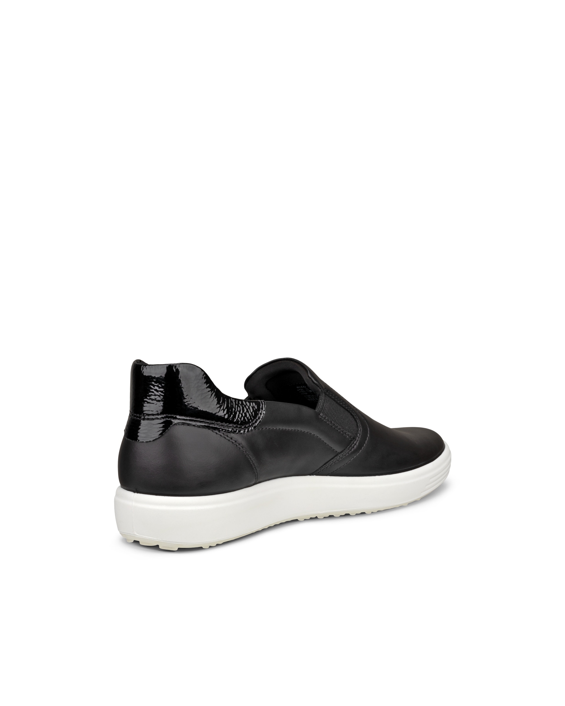 Women's ECCO® Soft 7 Leather Slip-On - Black - Back