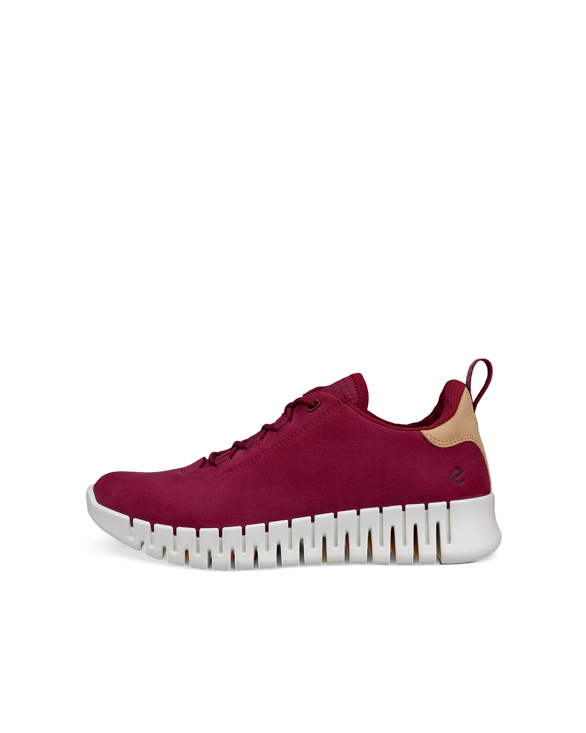 Ténis nobuck mulher ECCO® GRUUV - Vermelho - Outside