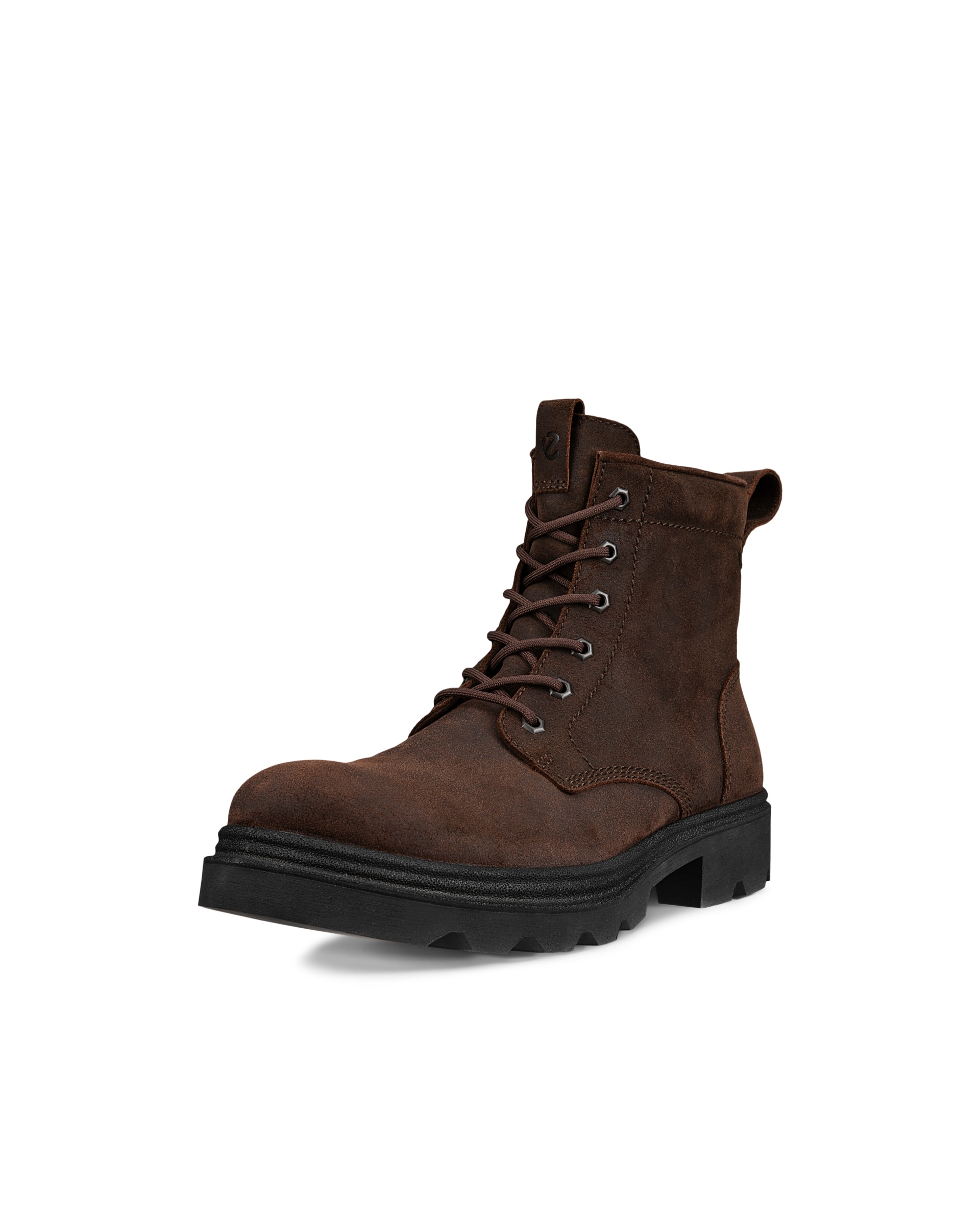 Men's ECCO® Grainer Suede Waterproof Lace-Up Boot - Brown - Main