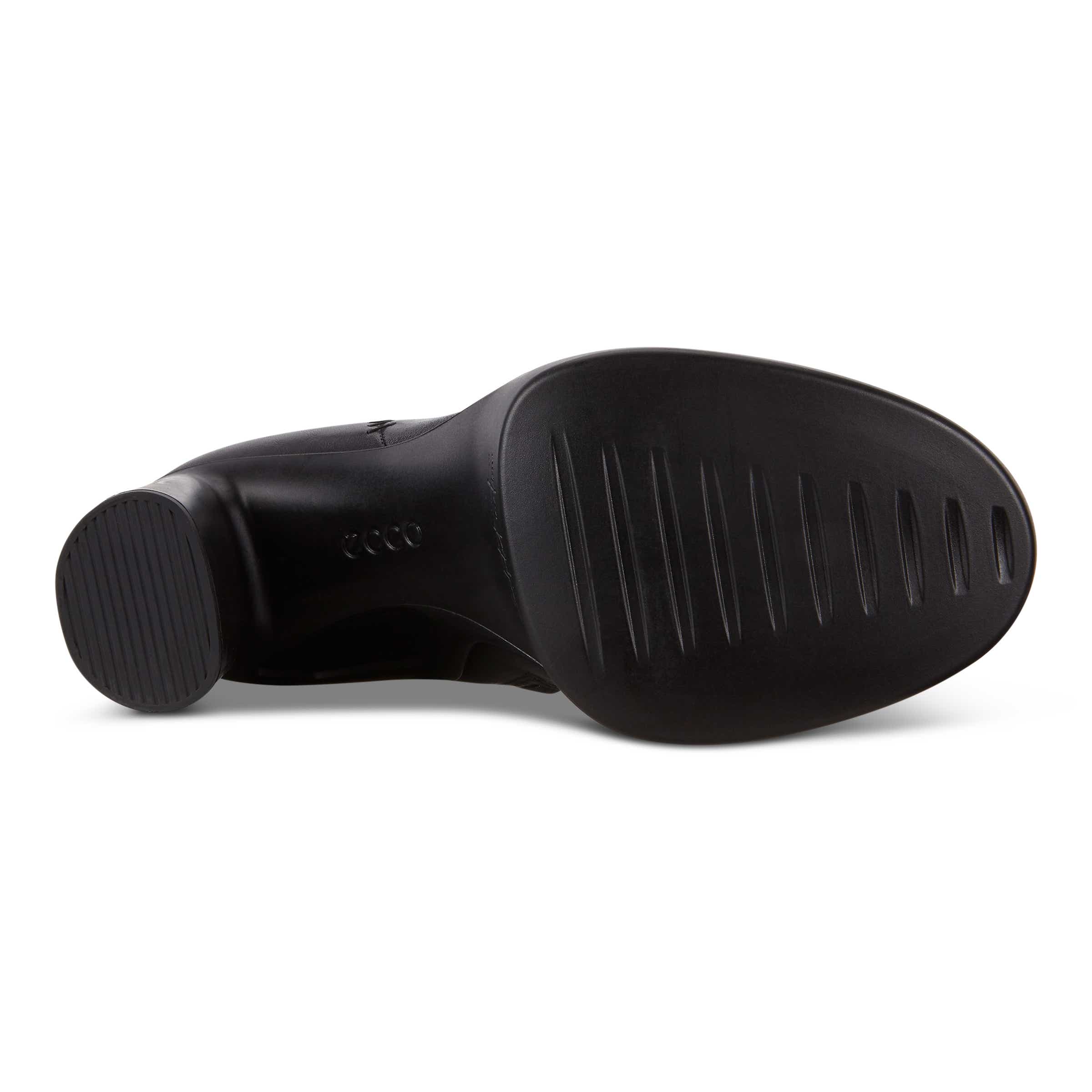 ECCO Shape Sculpted Motion 75 ウィメンズ レザーアンクルブーツ - 黒 - Sole