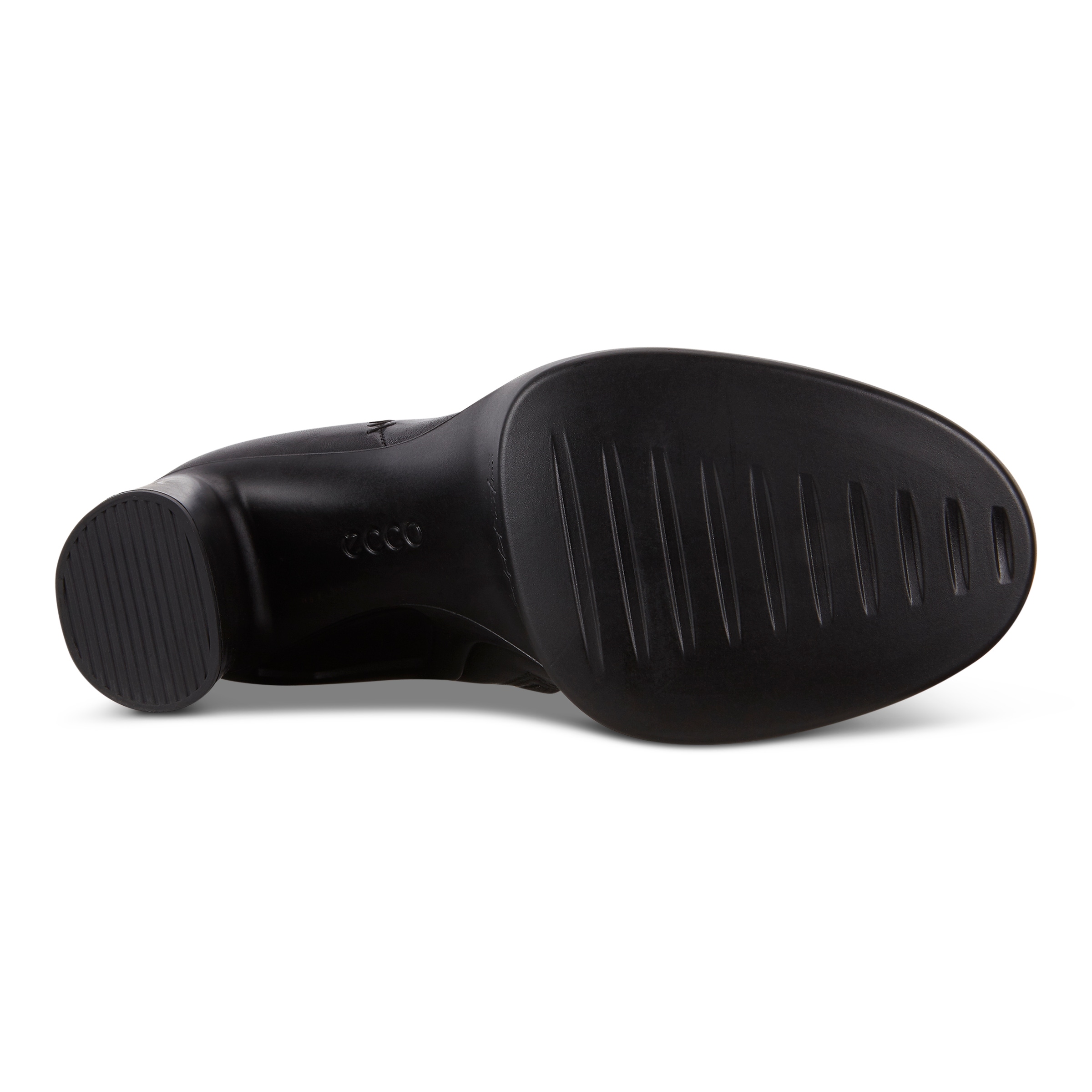 ECCO Shape Sculpted Motion 75 ウィメンズ レザーアンクルブーツ - 黒 - Sole