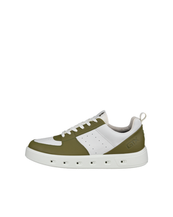 남성 ECCO® Street 720 가죽 고어텍스 트레이너 - Beige - Outside