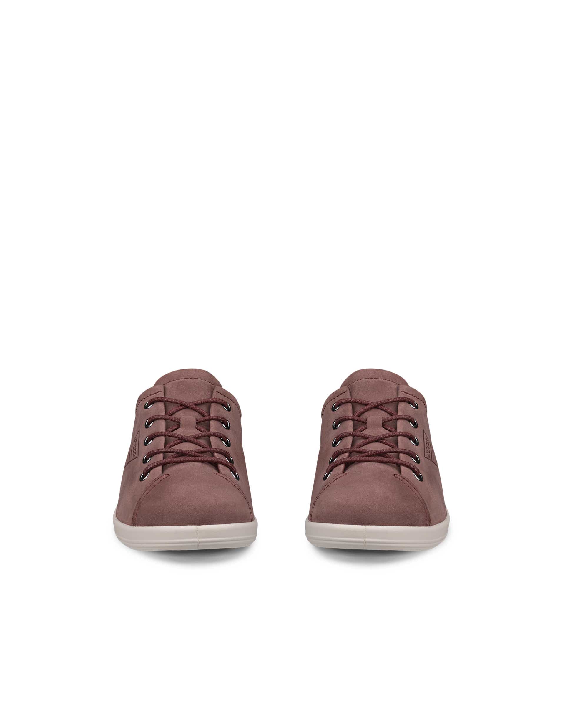 Zapato para caminar de nobuk ECCO® Soft 2.0 para mujer - Rojo - Front pair