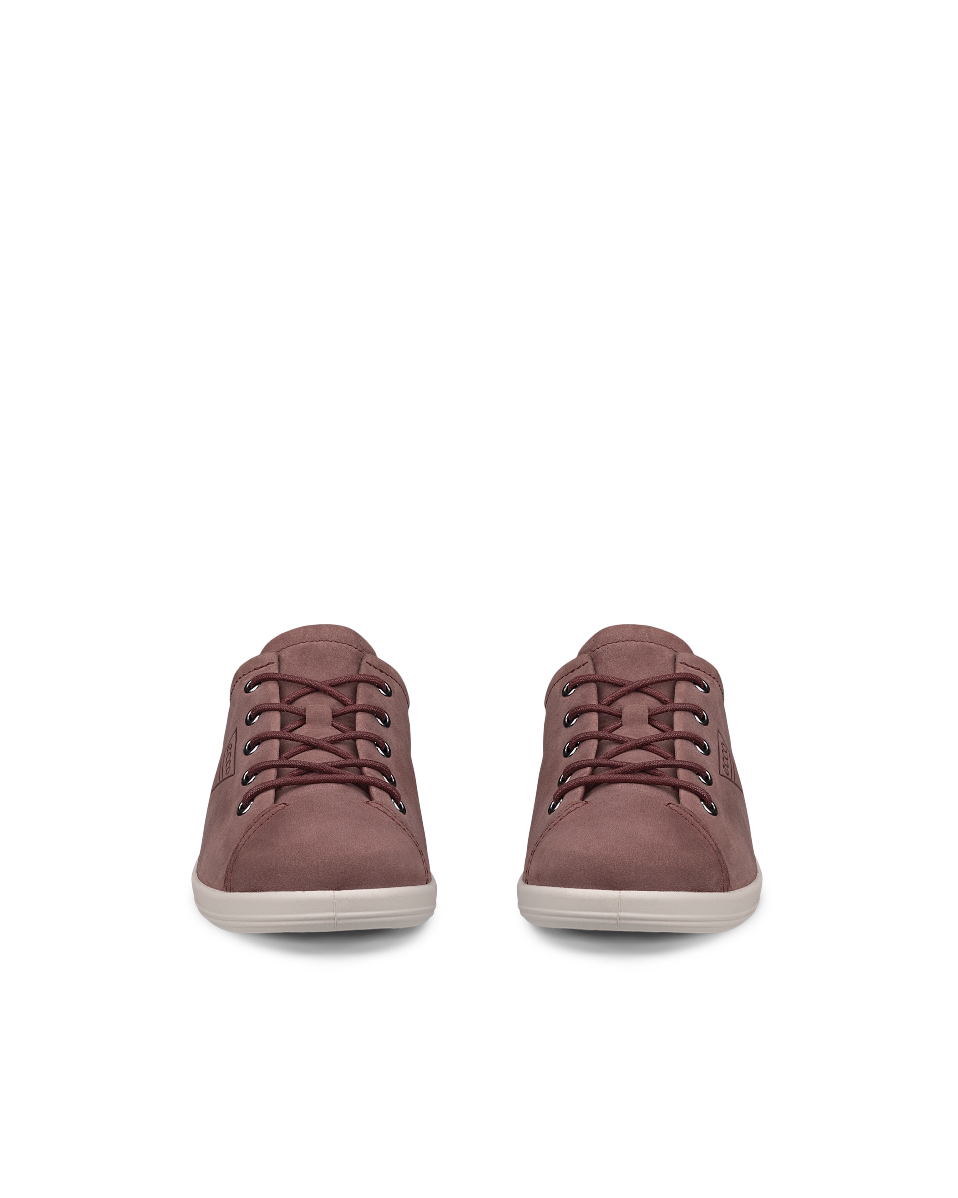 Zapato para caminar de nobuk ECCO® Soft 2.0 para mujer - Rojo - Front pair