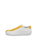 Men s ECCO Soft Zero Leather Sneaker Yellow