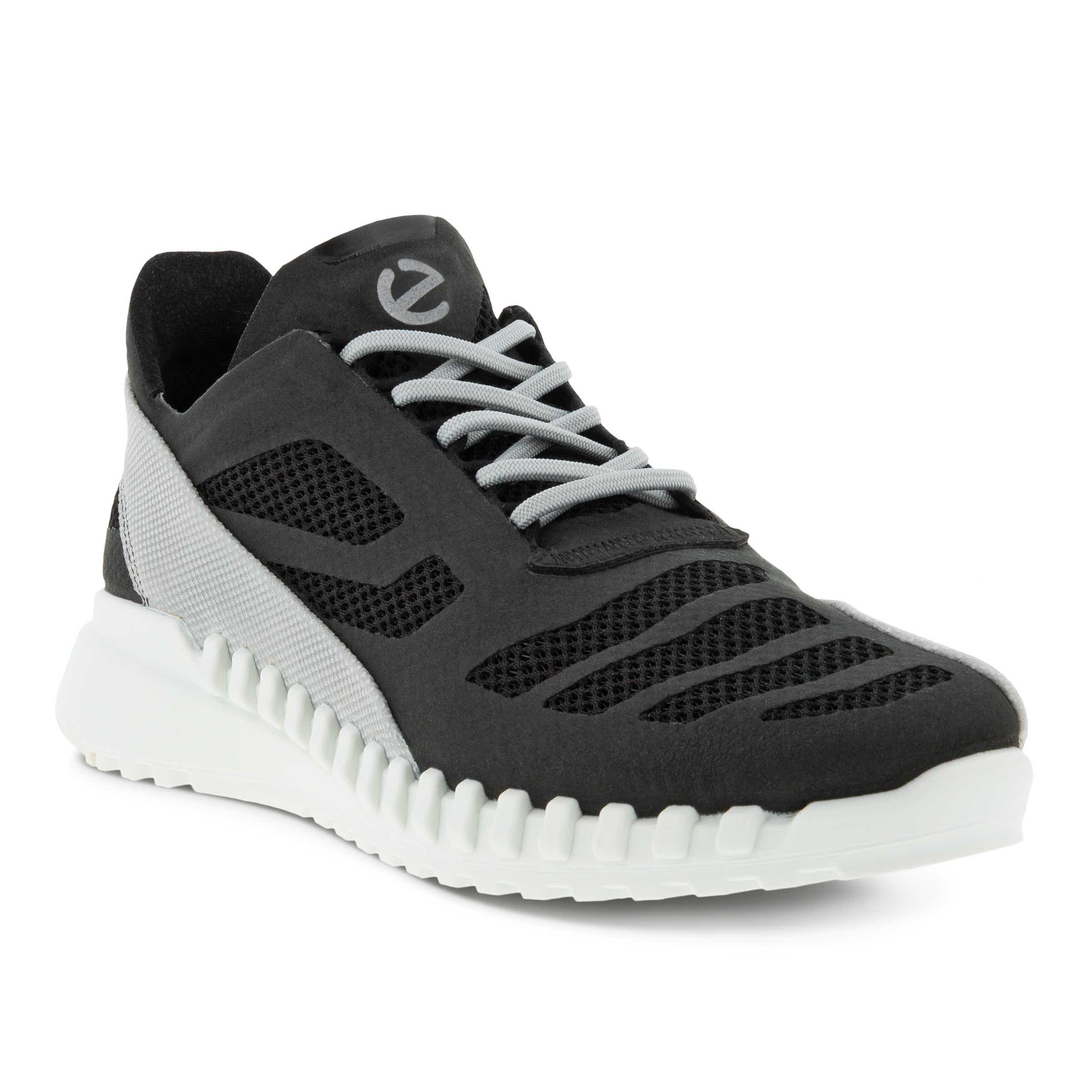 Zapatillas de nobuk ECCO® Zipflex para mujer - Negro - Main