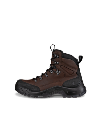 Men's ECCO® Offroad Nubuck Waterproof Mid-Cut Outdoor Boot - Brown - Outside