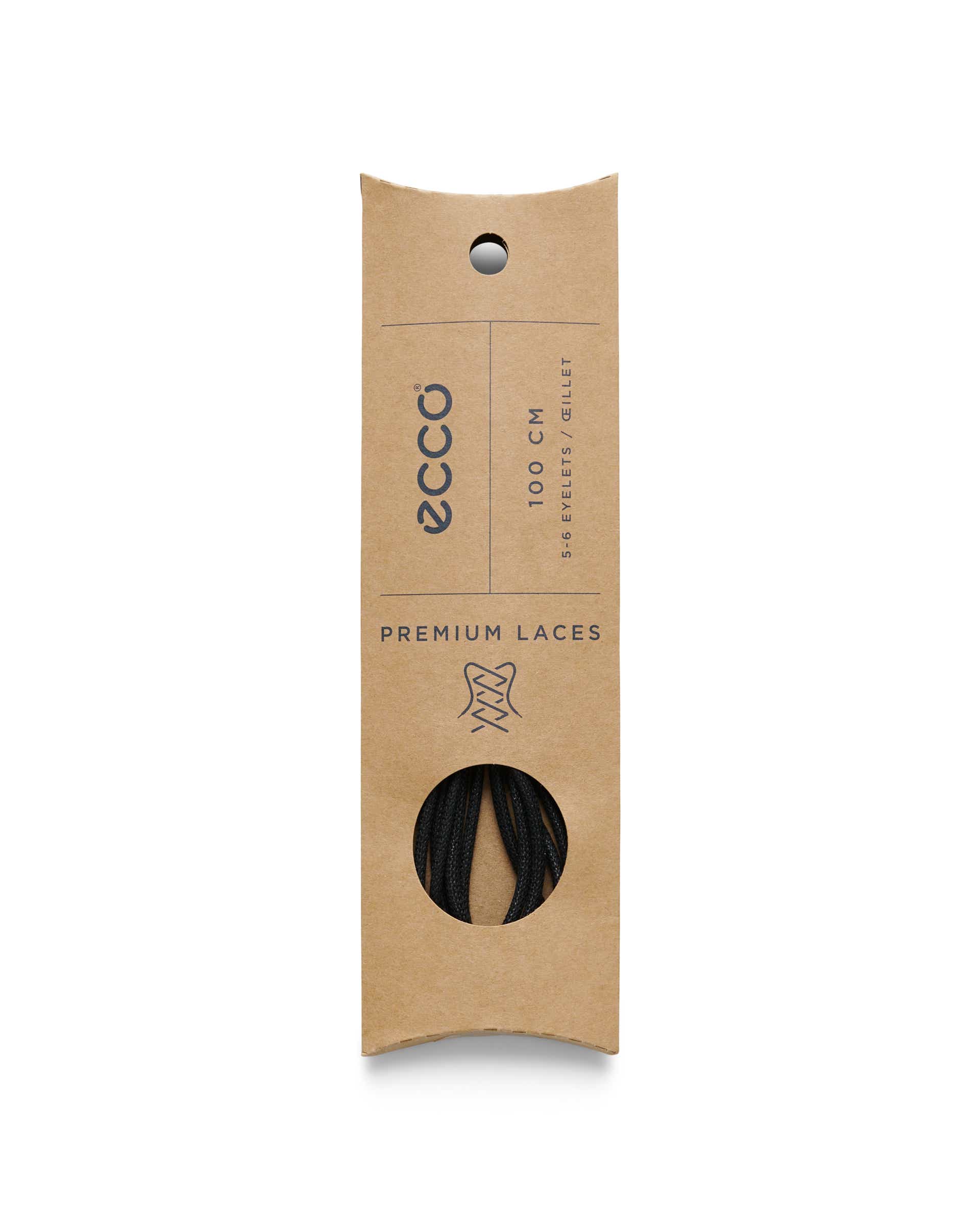 ECCO® Round ümarad paelad - Must - Detail-2