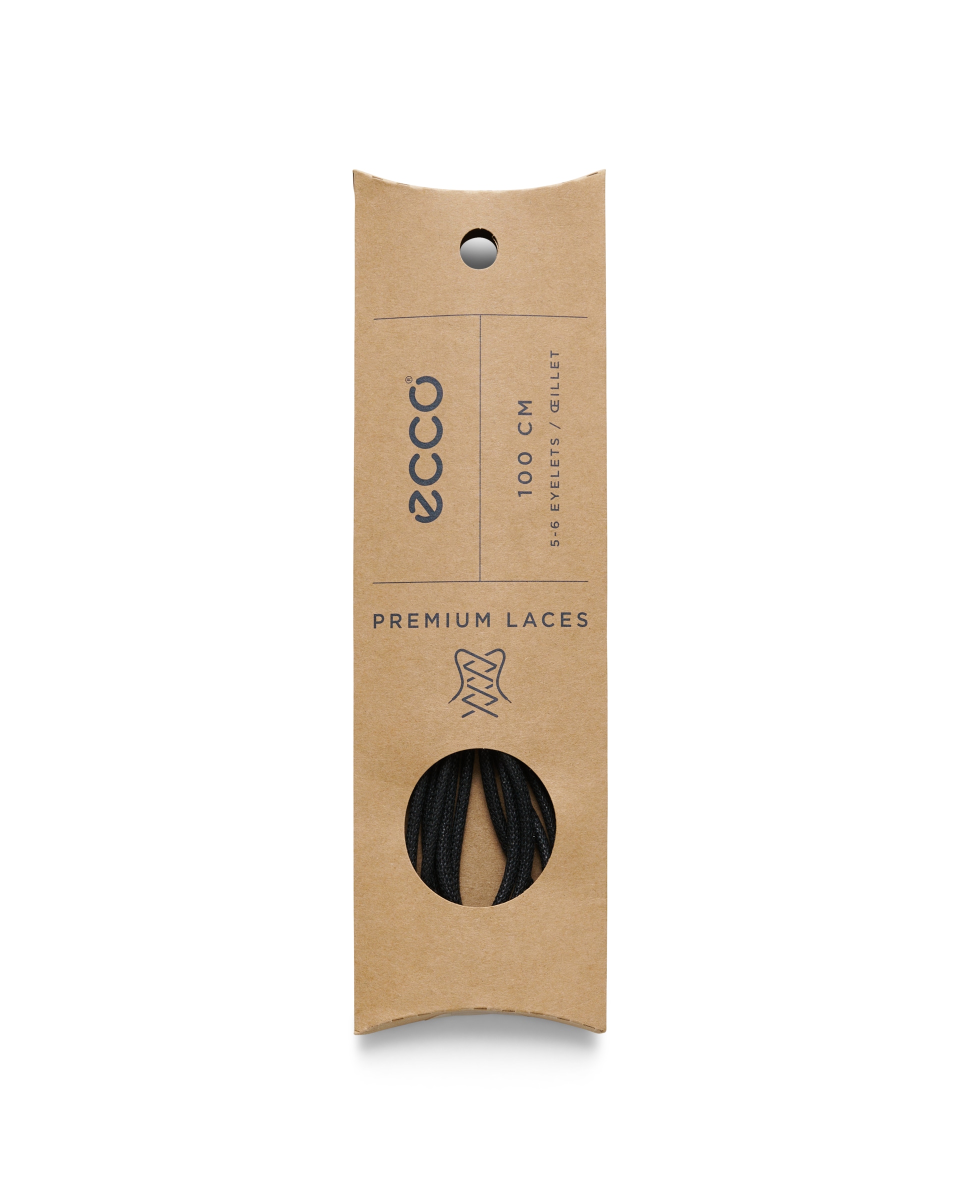 ECCO® Round ümarad paelad - Must - Detail-2