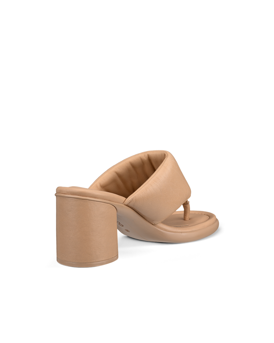 Sandalias de piel con tacón ECCO® Sculpted Sandal LX 55 para mujer - Marrón - Back