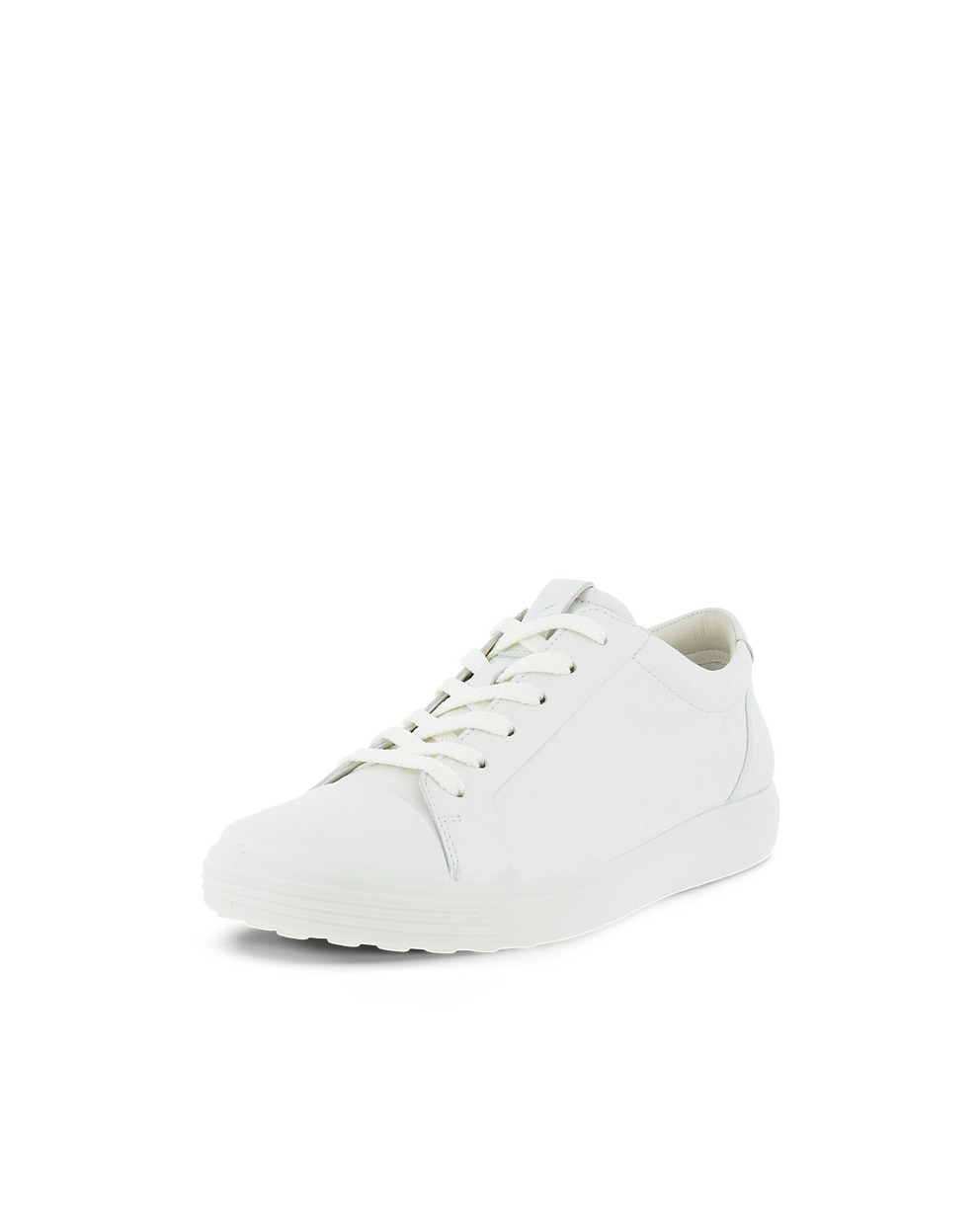 Women's ECCO® Soft 7 Leather Sneaker - White - Main