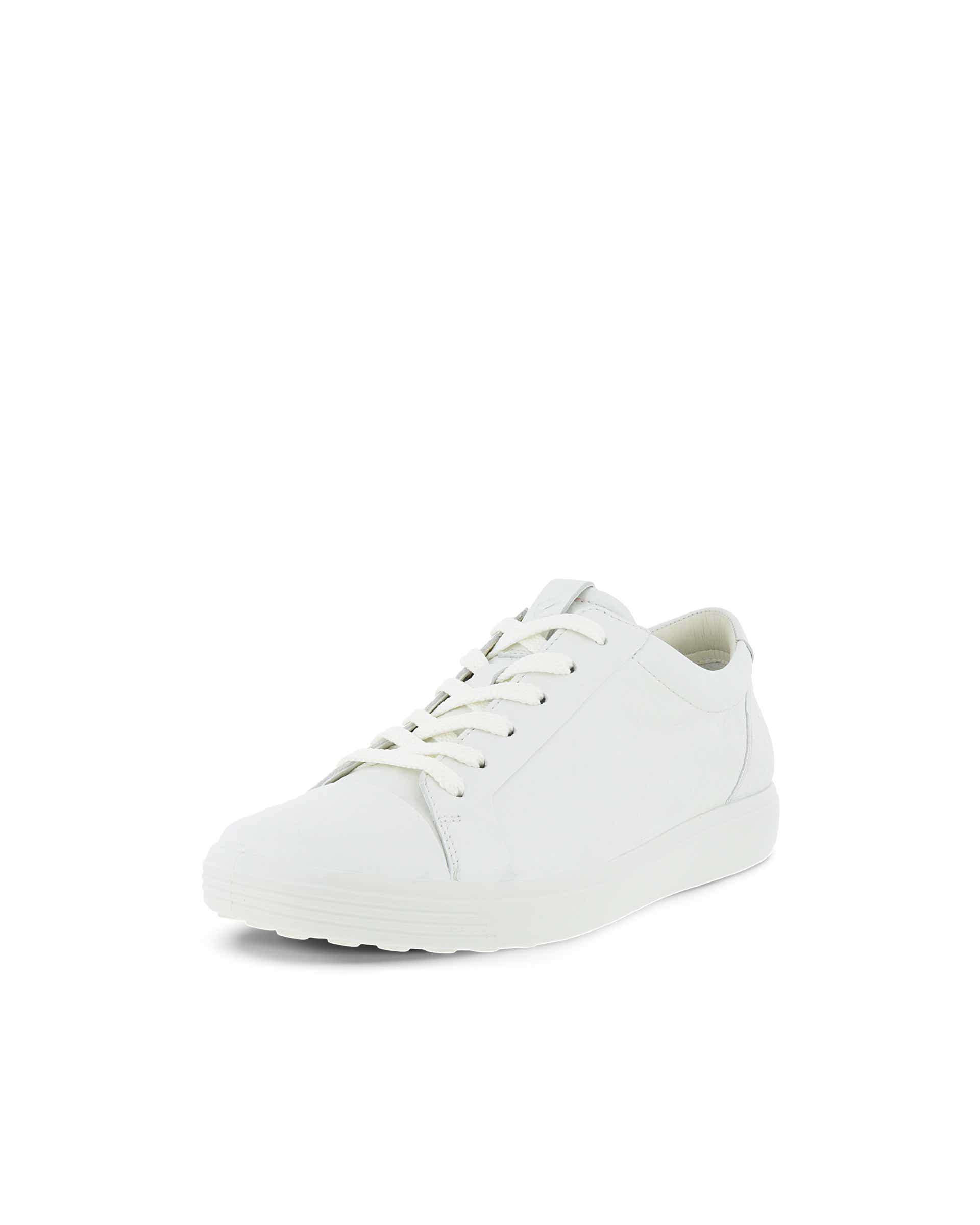 ECCO Soft 7 ウィメンズ レザースニーカー - 白 - Main