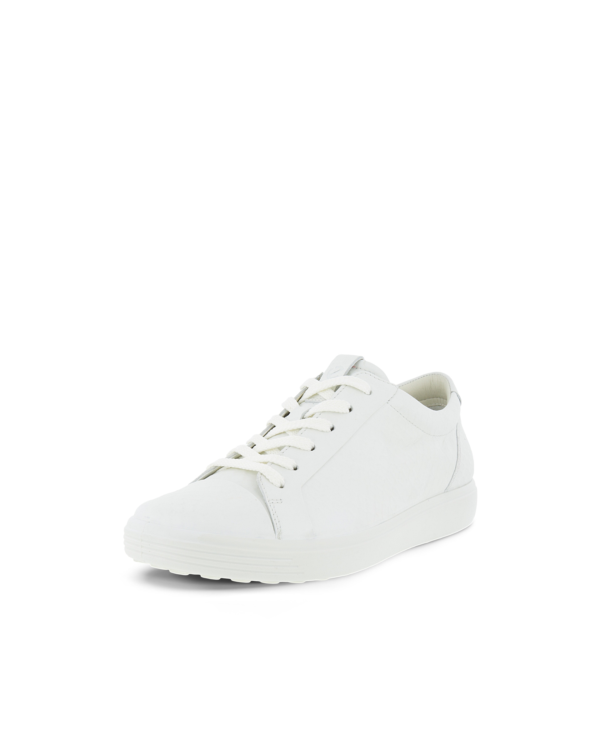 Women's ECCO® Soft 7 Leather Sneaker - White - Main