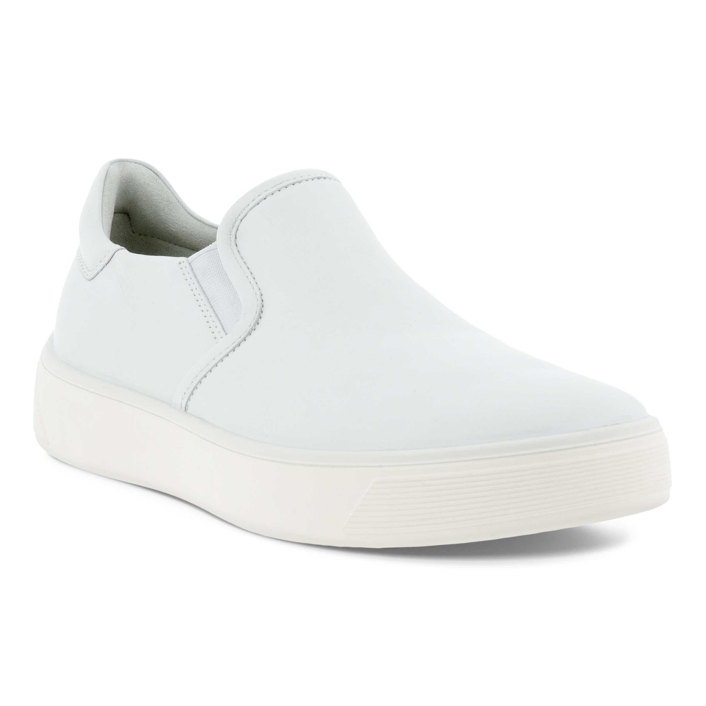 ECCO Street Tray ウィメンズ レザースリッポンスニーカー - White - Main