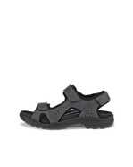 Men's ECCO® Onroads Nubuck Walking Sandal - Brown - Outside