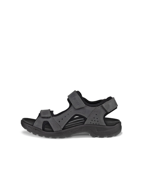 Men s ECCO Onroads Nubuck Walking Sandal Grey