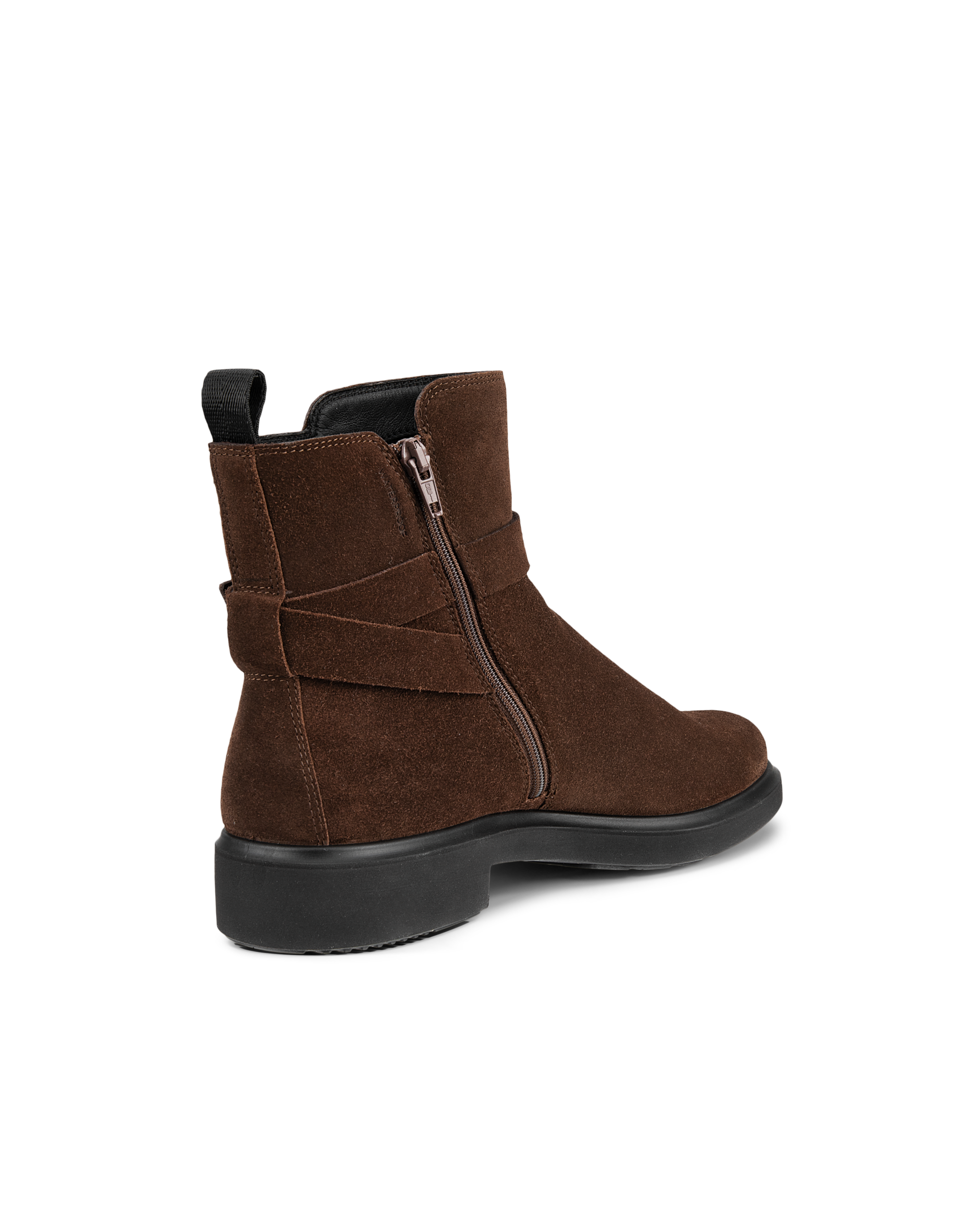 Women's ECCO® Metropole Amsterdam Leather Waterproof Boot - Brown - Back