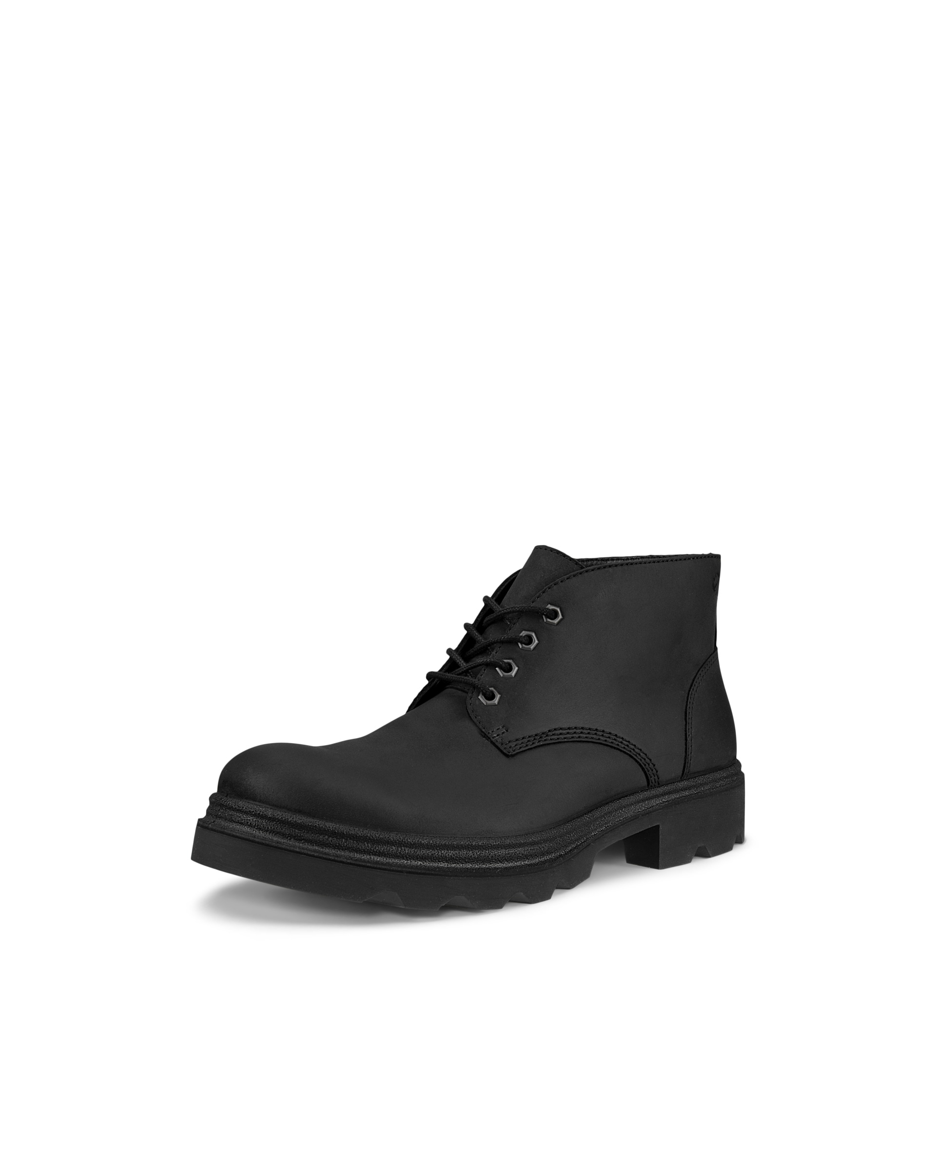 Men's ECCO® Grainer Leather Chukka Boot - Black - Main