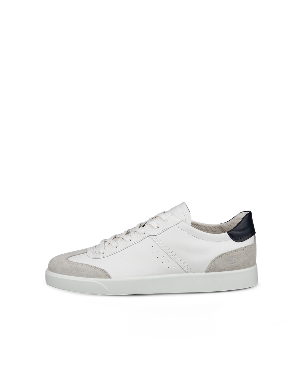 Men's ECCO® Street Lite Leather Sneaker - White - Outside