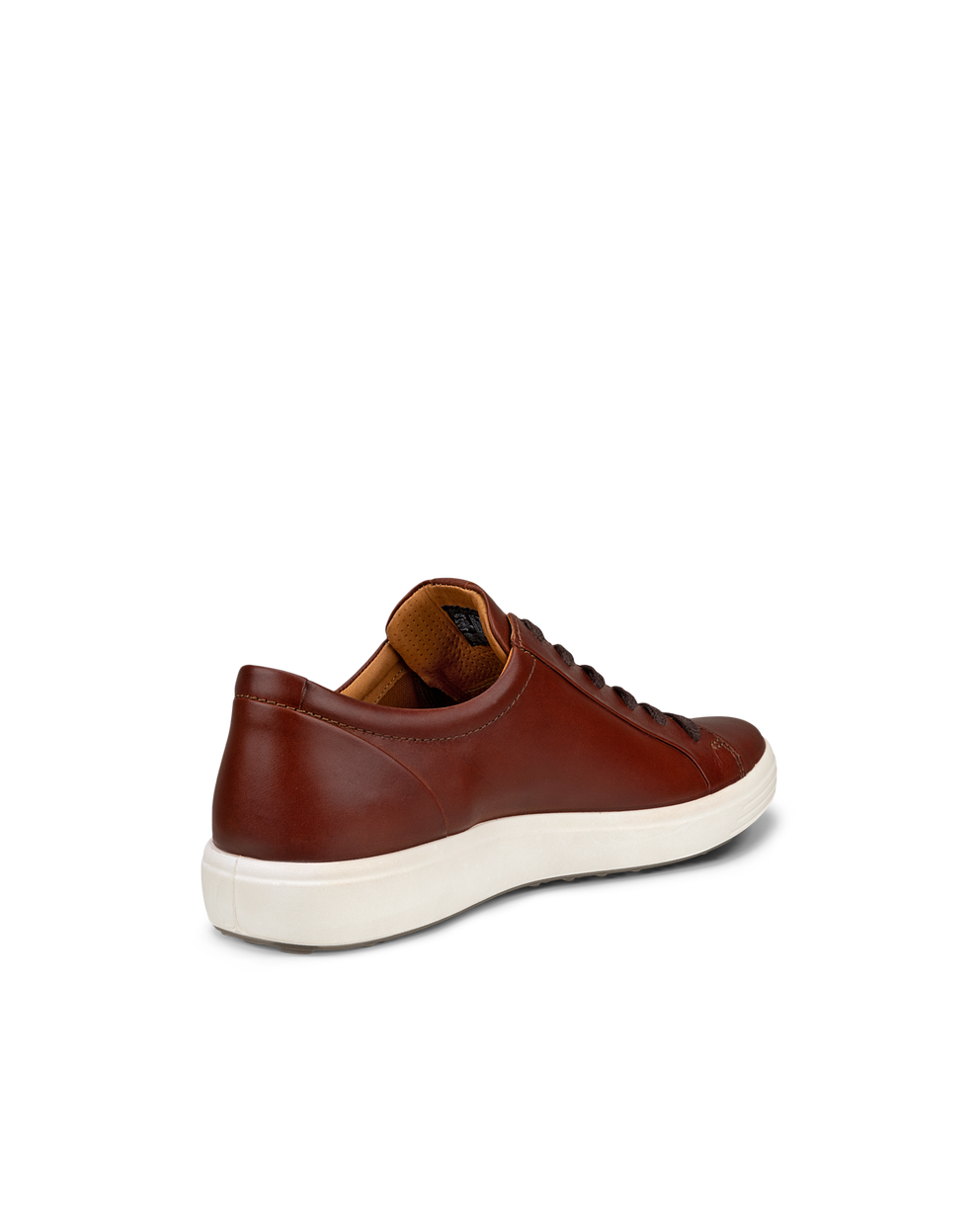 Men's ECCO® Soft 7 Nubuck Sneaker - Brown - Back