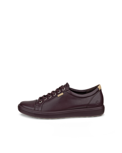 ECCO® Soft 7 nahast vabaajajalats naistele - Purpurne - Outside