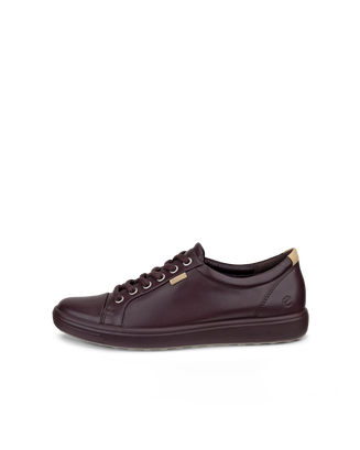 ECCO® Soft 7 nahast vabaajajalats naistele - Purpurne - Outside