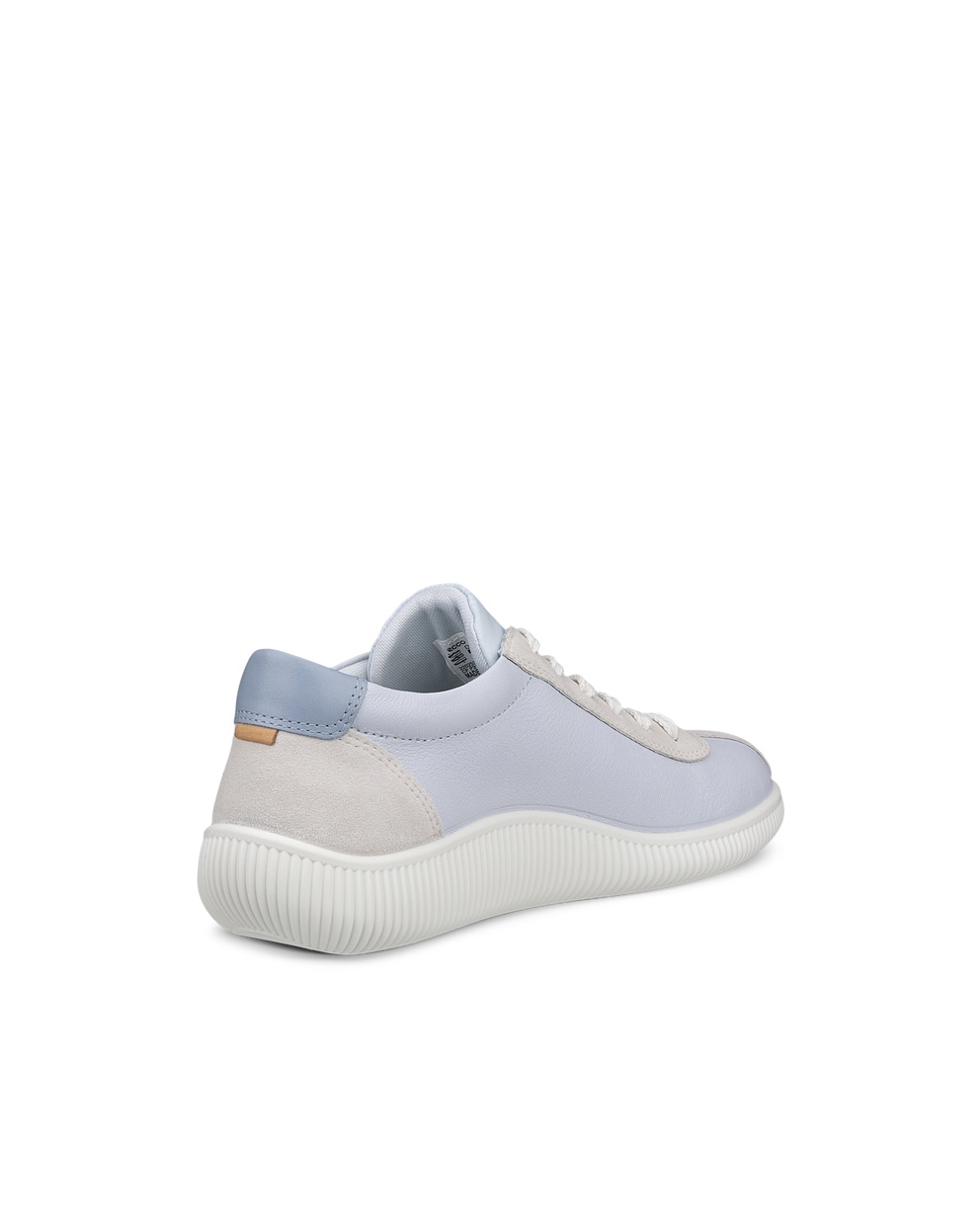 ECCO® Soft Zero baskets en cuir pour femme - Bleu - Back