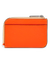 ECCO® Étui pour cartes en cuir - Orange - Back