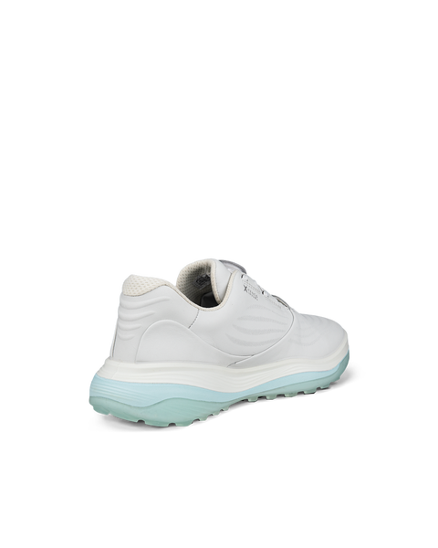 Zapatos golf impermeable de piel ECCO® Golf LT1 para mujer - Blanco - Back