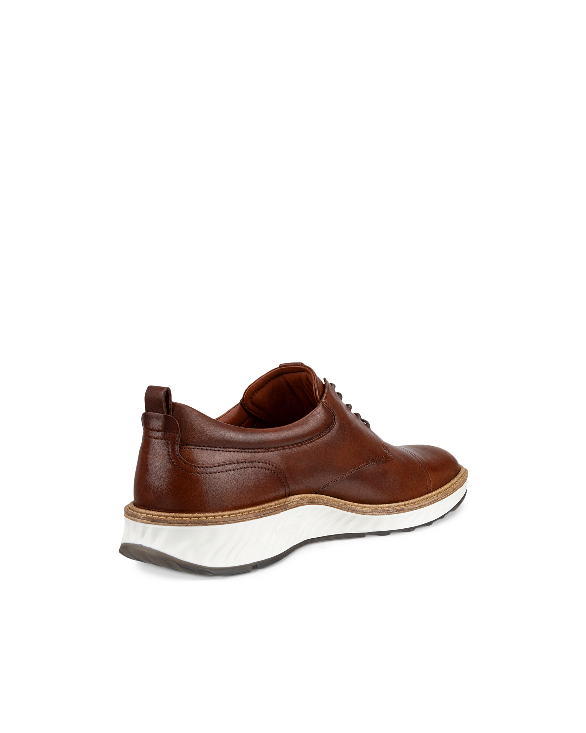 Men's ECCO® St.1 Hybrid Leather Derby Shoe - Brown - Back