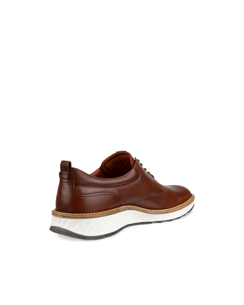 Men's ECCO® St.1 Hybrid Leather Derby Shoe - Brown - Back