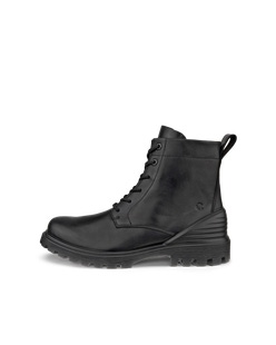 Coldlined Lace Boot - Black - Outside