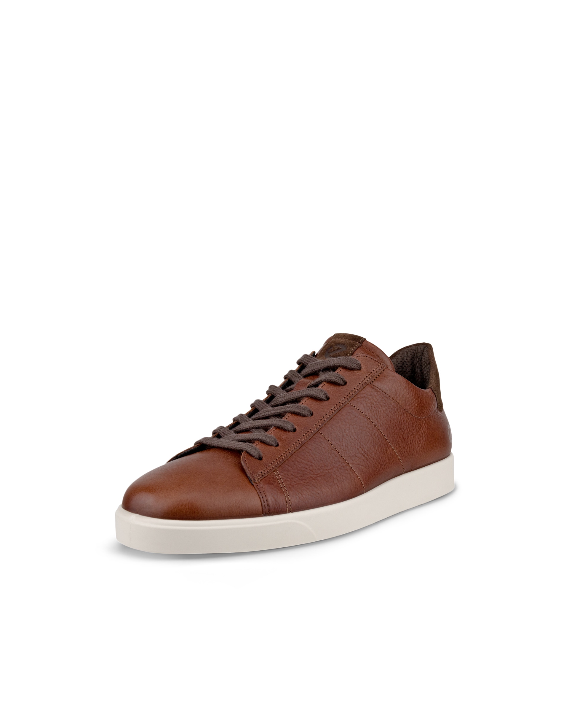 Men's ECCO® Street Lite Leather Sneaker - Brown - Main