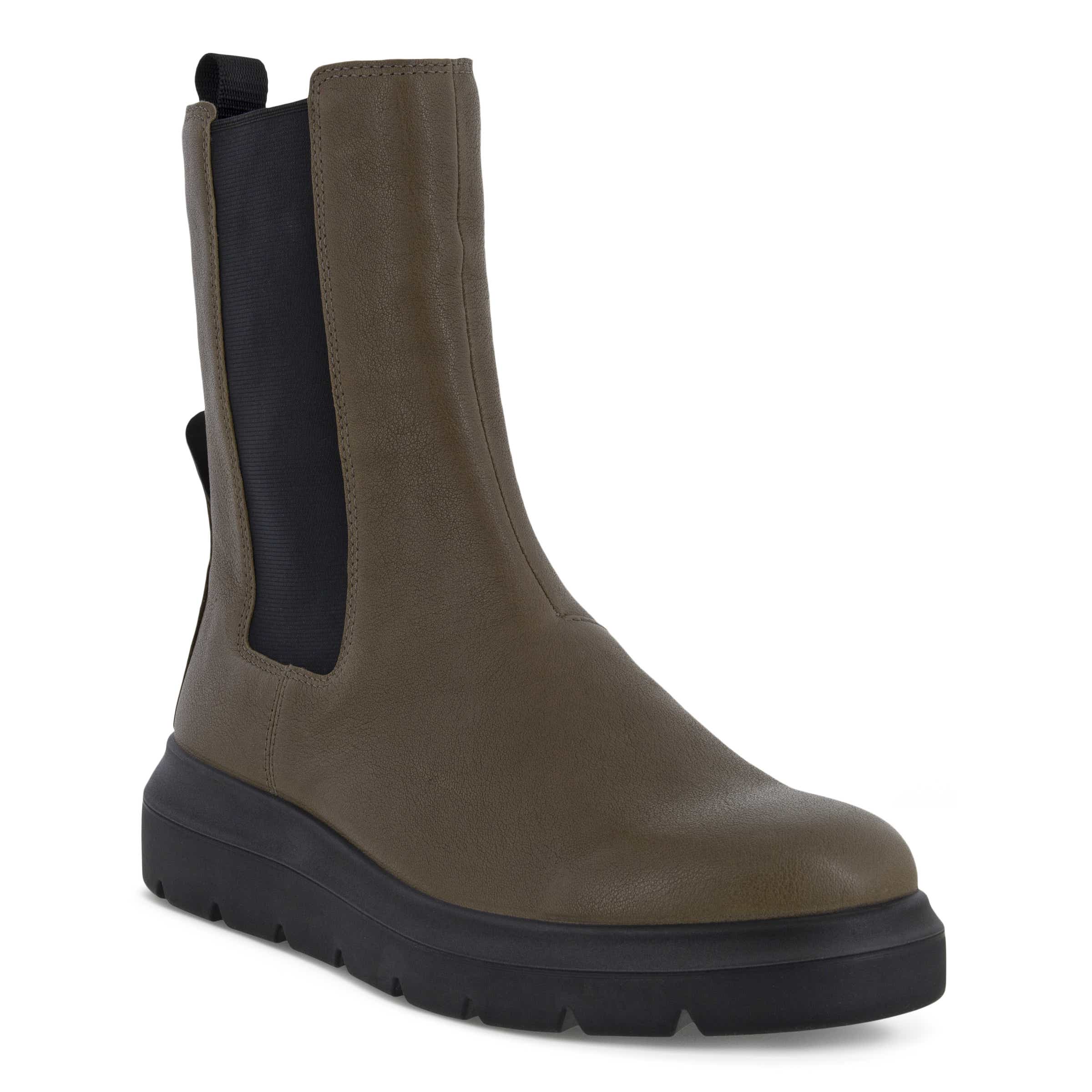 ECCO Nouvelle ウィメンズ レザーチェルシーブーツ - グリーン - Main