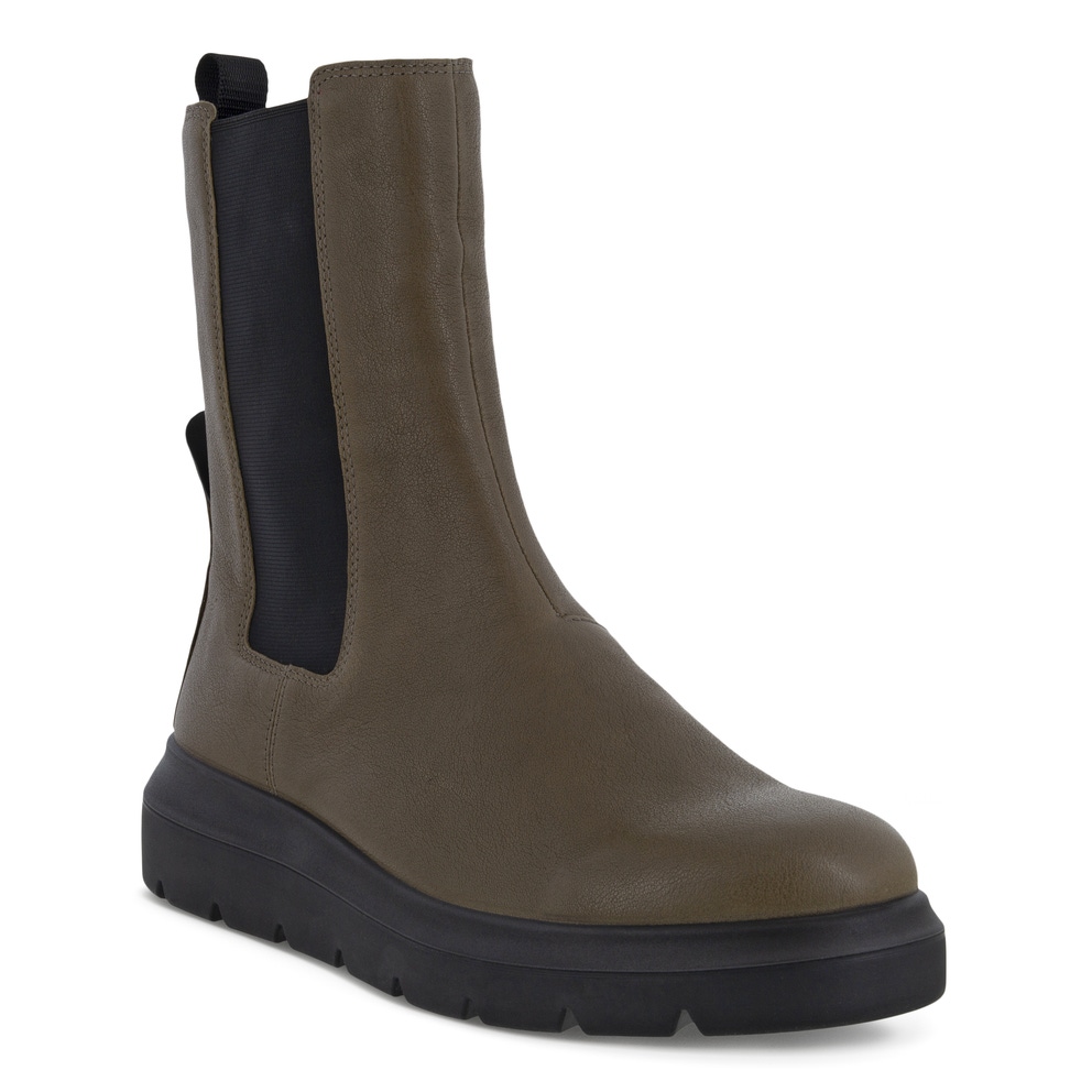 Women's ECCO® Nouvelle Leather Chelsea Boot - Green - Main