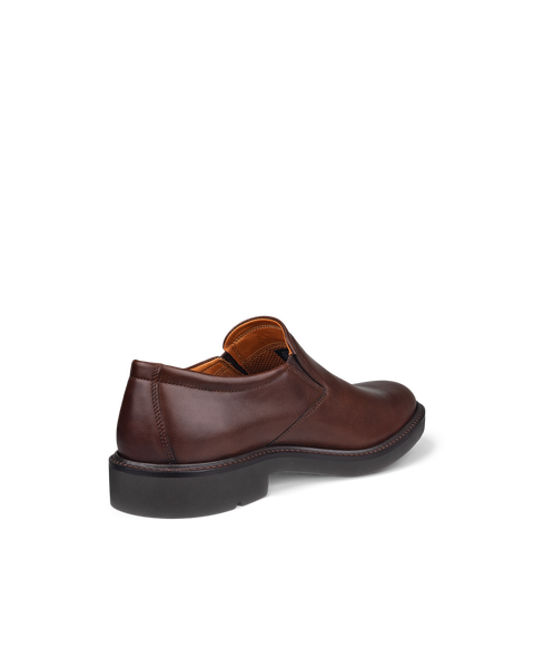 ECCO Men's Metropole London Slip-on Leather Shoes - Brown - Back