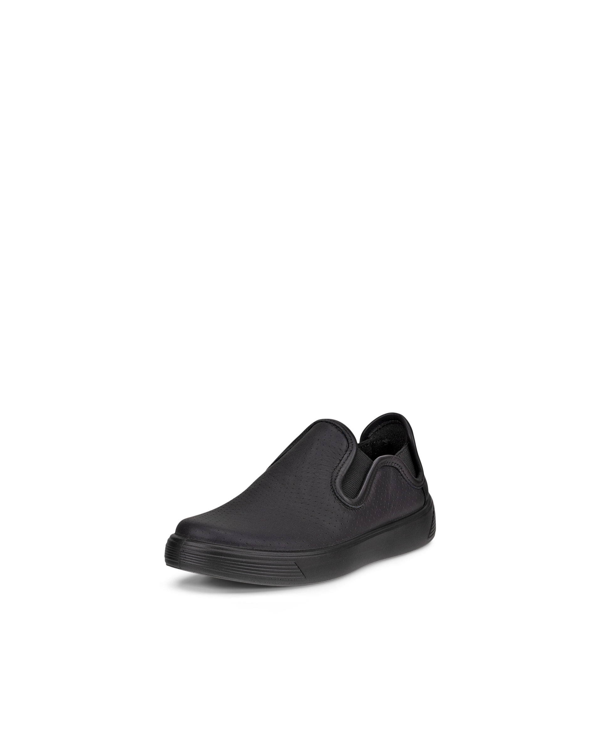 Zapatillas de piel sin cordones ECCO® Street 1 para niño/a - Negro - Main