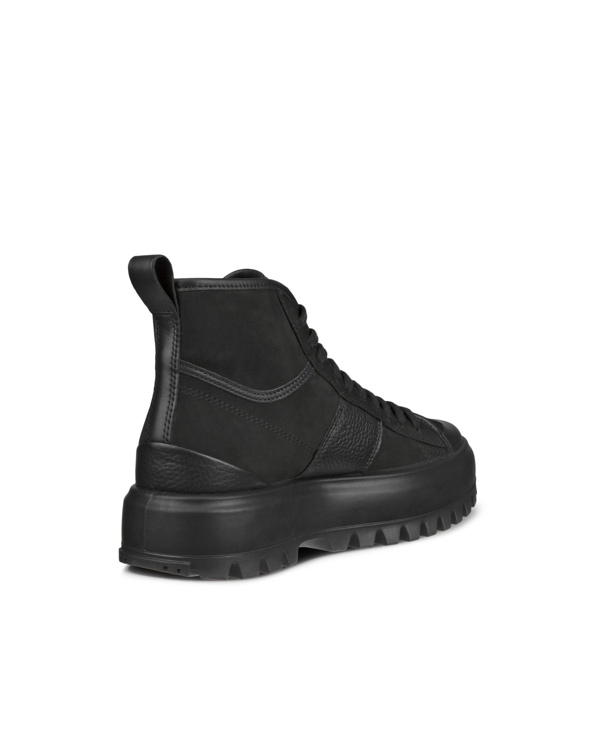 ECCO STREET ACE RUGGED WOMEN'S HIGH-TOP SNEAKER - Black - Back